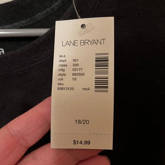 NEW} Venezia Long Sleeve Women's Modern Tee, Black/Size 18-20 - Picture 5 of 11